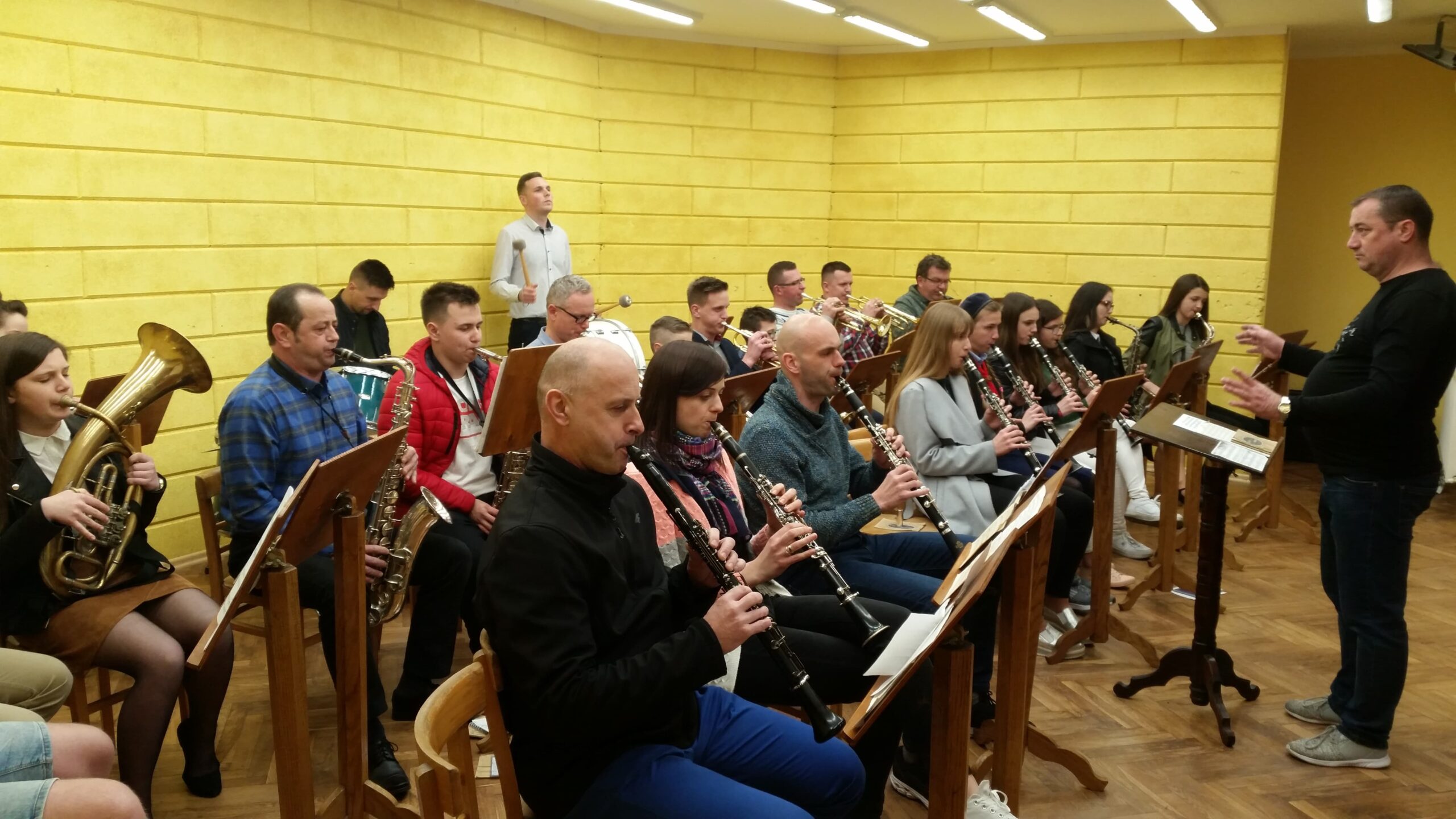 Orkiestra Dęta Siołkowianie — próba